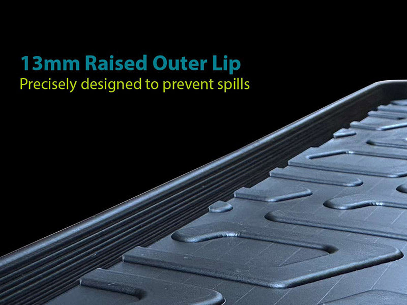 Rubber mat with protective edge